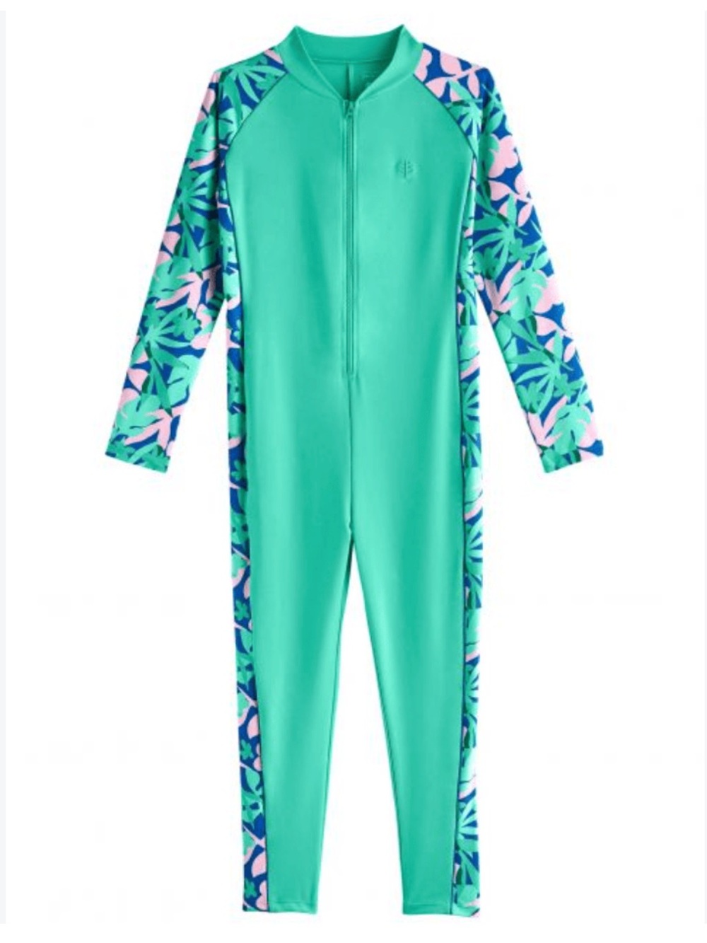Coolibar Youth S Barracuda UPF 50+ One Piece Surf Suit Long Sleeve Swimsuit